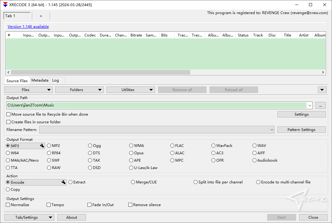 多图预览  音频处理工具 Xrecode3 1.147